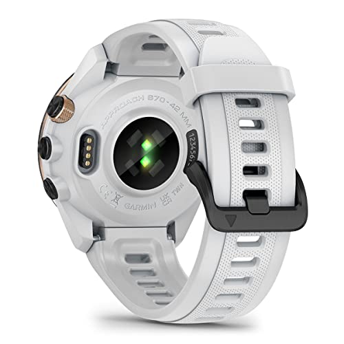 PlayBetter Garmin Approach S70 Golf GPS Watch 42mm White - AMOLED Display & Virtual Caddie Bundle