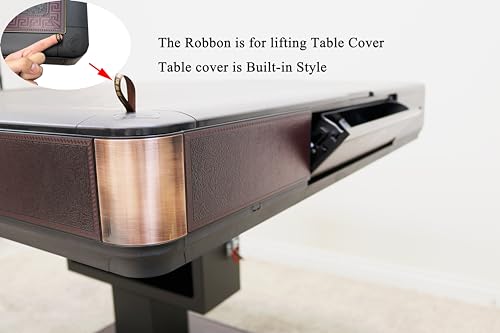 usamjtable Ultra-Thin Automatic Mahjong Table Wine Red