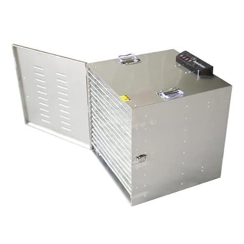 LGXEnzhuo Stainless Steel 16-Layer Food Dehydrator Silver