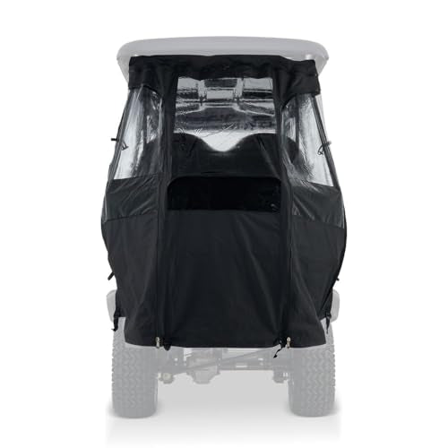 Kandi Enclosed Cab Soft Cover for 6 Person Kruiser Golf Cart Accessory Black