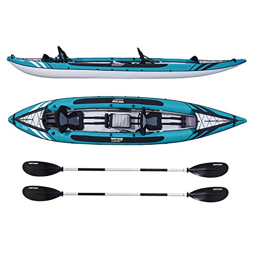 Driftsun Almanor 146 Inflatable Touring Kayak Blue - 2 Person + 1 Child
