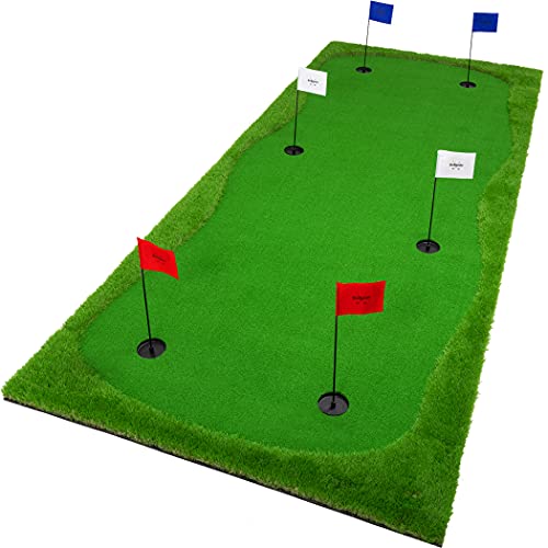 GoSports Golf Putting Green Indoor Outdoor Practice Mat Green