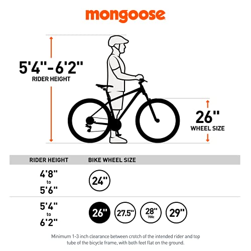 Mongoose Dolomite Fat Tire Mountain Bike 26 Inch Wheels Blue