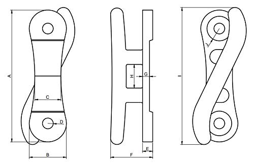 MarineNow Cast Aluminum S Dock Cleat 10" Corrosion Resistant 50-Pack