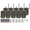 Stealth Cam 36MP Fusion Max Cellular Trail Camera Bundle with Camera Holder, 32GB Memory Card, and Card Reader 10-Pack