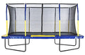 Upper Bounce Rectangle Trampoline Set with Premium Enclosure Blue/Yellow
