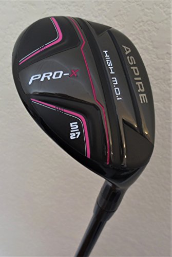 Womens Pro X Elegance Petite Golf Set Complete Clubs with Deluxe Cart Bag Pink Black