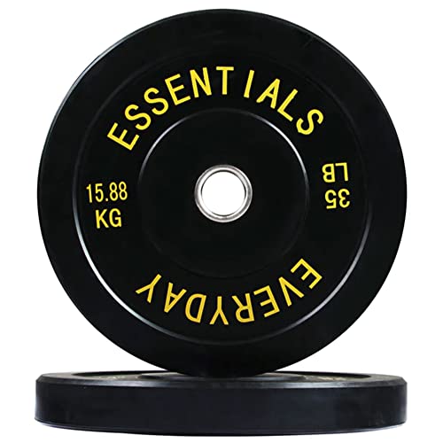 BalanceFrom Olympic Bumper Weight Plate Set Black