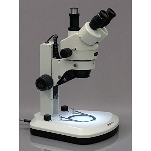 AmScope Professional Trinocular Stereo Zoom Microscope 3.5X-45X Magnification White