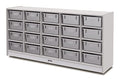 Jonti-Craft Rainbow Accents 20 Tub Mobile Storage with Tubs Gray
