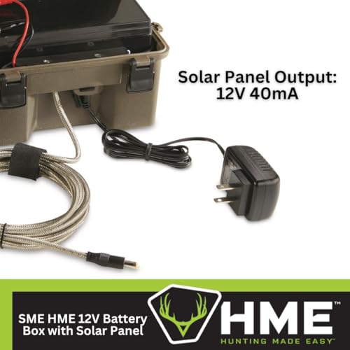 Stealth Cam HME Trail Camera 12V Solar Power Bundle with Mount Stick, Memory Cards & Card Reader