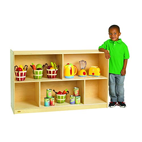 Children's Factory 2-Shelf Mobile Storage Unit Wooden