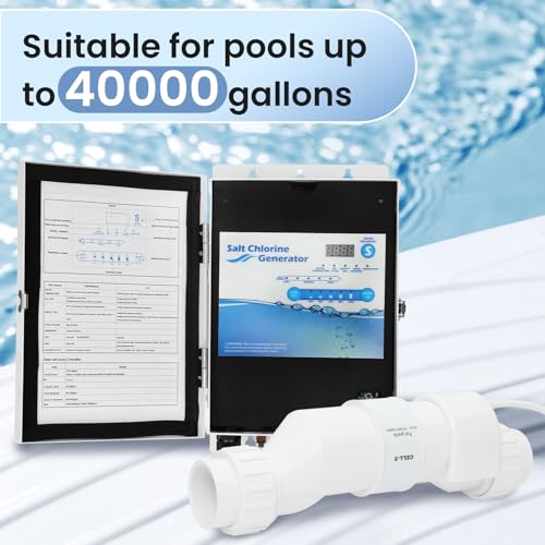 Pomeade Salt Chlorine Generator for Up to 40,000 Gallon Pools - 2 Year Warranty