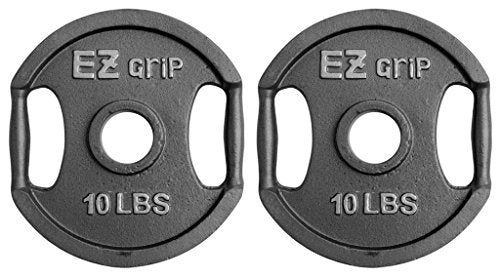 Ader Sporting Goods Olympic Universal Bench with EZ Grip Plates & Bar - White