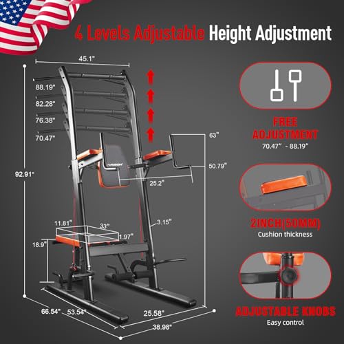 HARISON Multifunction Power Tower with Bench