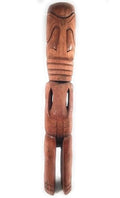 Tikimaster Lono Fisherman Figure Outdoor Tiki Totem 60" Natural