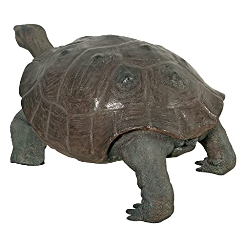 Design Toscano Grand Scale Wildlife Galapagos Tortoise Statue Full Color