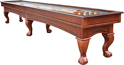 Playcraft Charles River 16' Chestnut Pro-Style Shuffleboard Table