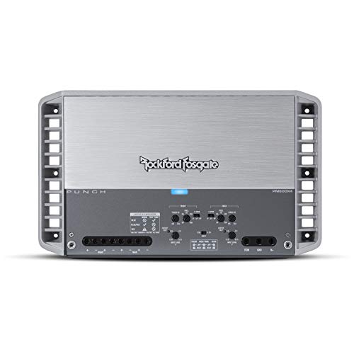 Rockford Fosgate PM600X4 Punch Marine 600 Watt 4-Channel Amplifier Silver
