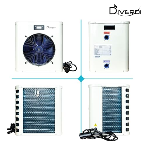 Diverdi Mini Swimming Pool Heat Pump 16000BTU White