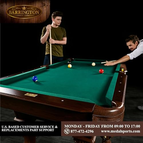 Seller123 Billiards 90" Ball and Claw Leg Pool Table with Cue Rack and Dartboard Set Burgundy