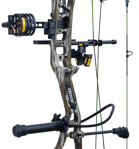 Bear Archery Gamekeeper Ready to Hunt Compound Bow Package 60 lb Draw Weight Right Hand Mossy Oak Bottomland