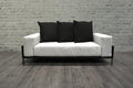 Solis Patio Nubis Deep Seated Loveseat Black White