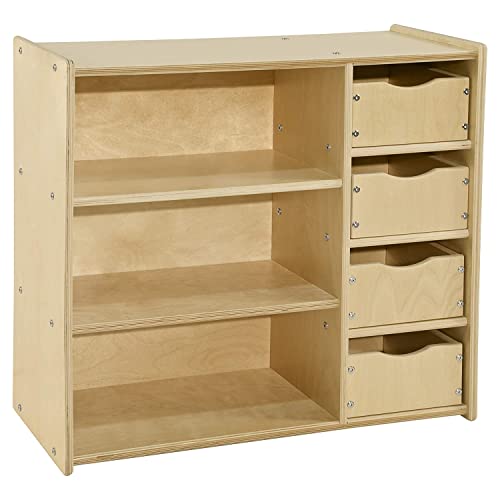 Contender Kids Bookshelf & Toy Storage Natural