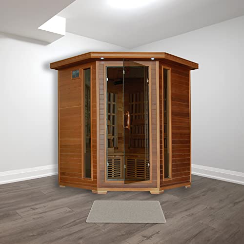 Blue Wave Radiant Saunas BSA1320 Whistler Cedar Infrared Sauna 3-4 Person
