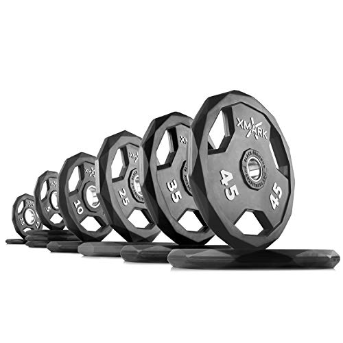 XMark Black Diamond 255 lb Set Olympic Weight Plates