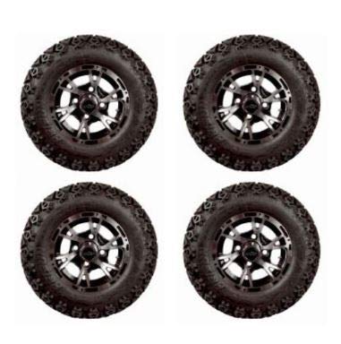 3G Lift Kit Combo with 10" Flash Wheels & Tires for EZGO RXV Golf Carts 2008-2013.5