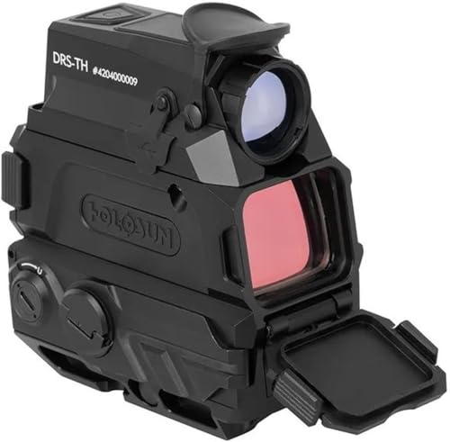 HOLOSUN DRS-TH Digital Thermal Reflex Sight with 8X Zoom, Multi-Reticle & Video Recording Black