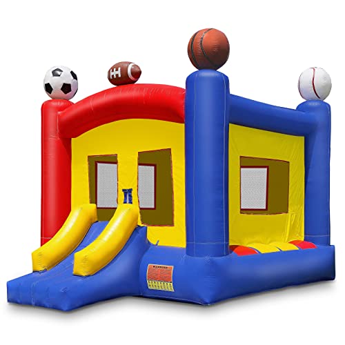 Cloud 9 Commercial Grade Sports Bounce House 100% PVC 17' x 13' Multicolor Inflatable
