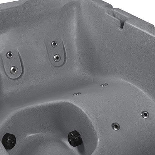 Aqualife by Strong Spas 3-4 Person Hot Tub with Hydrotherapy Jets and LED Lighting Gray Granite