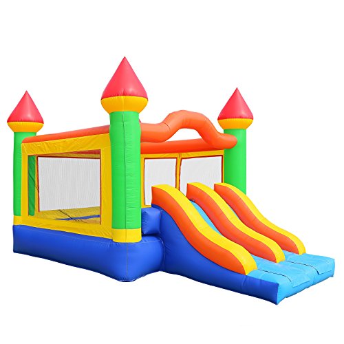 Inflatable HQ Cloud 9 Mega Double Slide Castle Bounce House with Blower 100% PVC