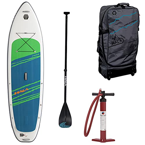 Hala Hoss Inflatable Stand-Up Paddle Board (SUP) Blue/Green 10ft 10In