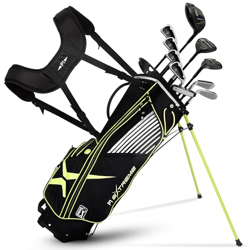 PGA TOUR P1 Extreme 16-Piece Junior Golf Club Set Green/Black