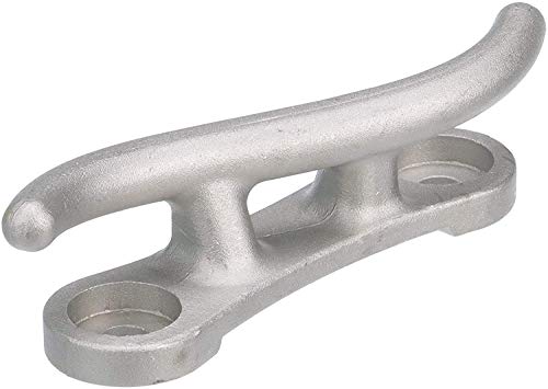 MarineNow Cast Aluminum S Dock Cleat 12" Corrosion Resistant 50-Pack