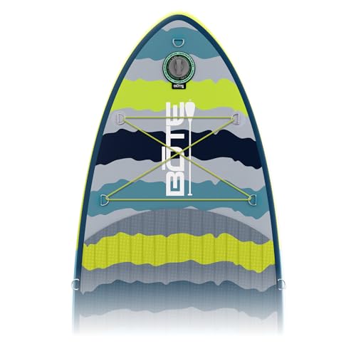 BOTE 8' FT Flow Rider Aero Inflatable Stand Up Paddle Board Hybrid Kayak Kit Native Rips