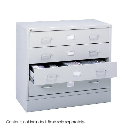 Safco Audio Video Media Cabinet Light Gray