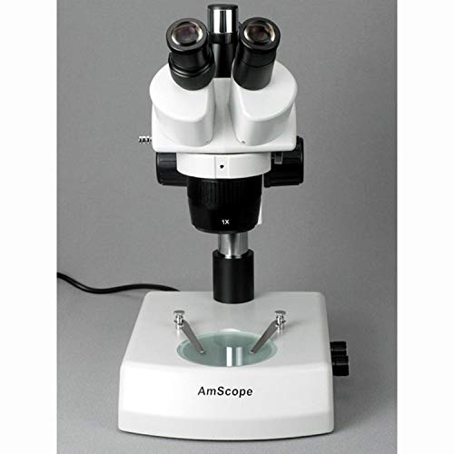 AmScope Trinocular Stereo Microscope 20X-60X Magnification White