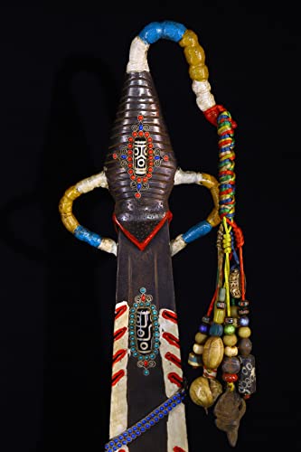 Generic Tibetan Temple Collection Dzi Beads Scorpion Sword Dorje Vajra Phurpa Magic Weapon