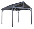 Sojag 10' x 10' Sanibel I Hardtop Gazebo Outdoor Aluminum Frame Light Grey