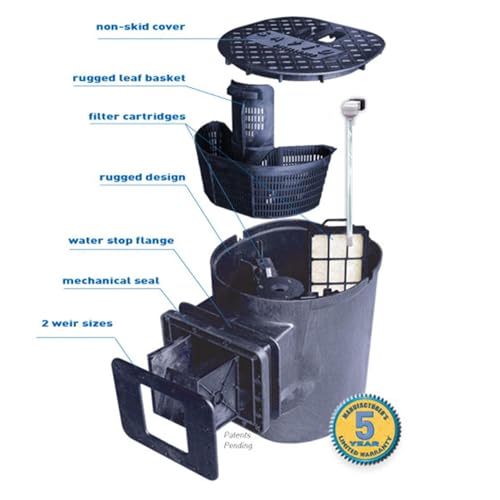 HALF OFF PONDS Savio Select 3000 Water Garden and Pond Kit with EPDM Rubber Liner & UV Clarifier Black