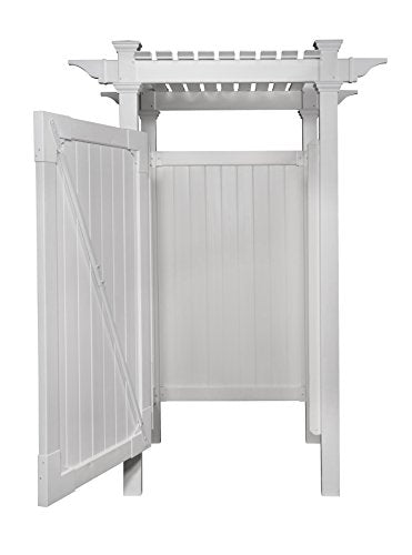 Zippity Outdoor Products ZP19009 Hampton Outdoor Shower Enclosure White