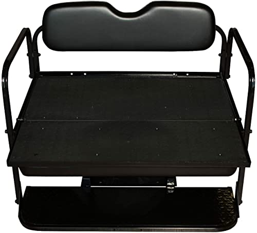 Performance Plus Carts Club Car Precedent Golf Cart Rear Flip Seat Kit Black