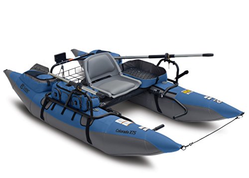 Classic Accessories Colorado XTS Pontoon Boat with Swivel Seat Slate Blue/Grey
