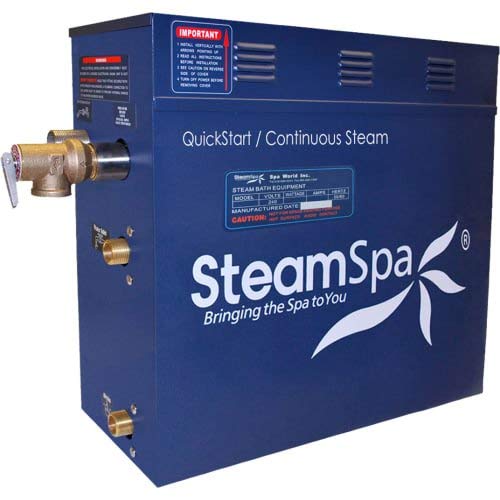 Steam Spa Oasis 9KW Acu-Steam Bath Generator Package Chrome