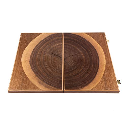 WE Games Luxury Walnut Backgammon Set 19" Handcrafted