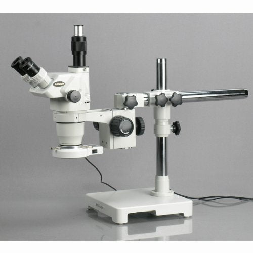 AmScope Professional Trinocular Stereo Zoom Microscope 6.7X-90X White